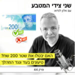 פרק 44 – האם יבטלו את שטר 200 השקלים החדשים? / טיעונים בעד ונגד המהלך